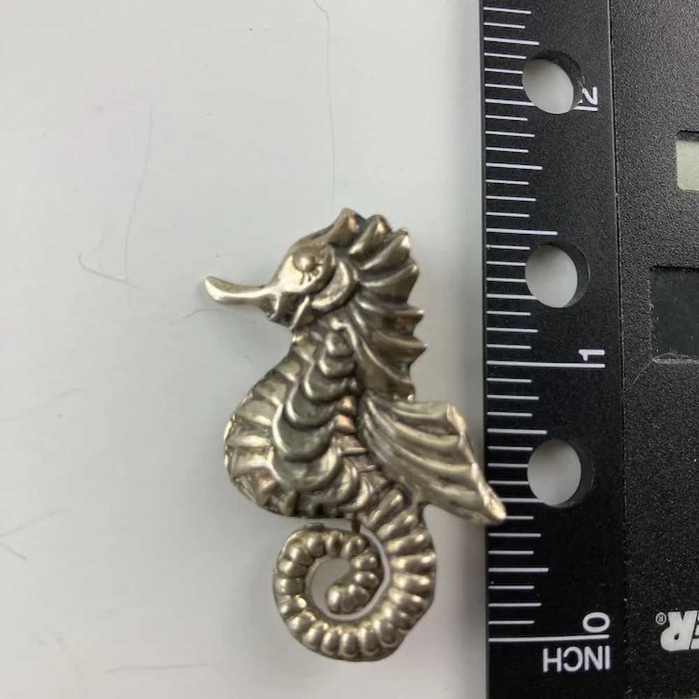 Petite Mexican Silver Seahorse - image 2