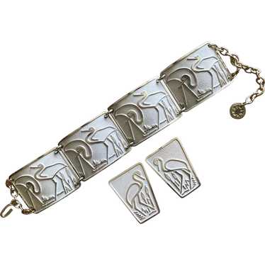 Aluminium Ibis  ELOXAL Bracelet Earrings West Germ