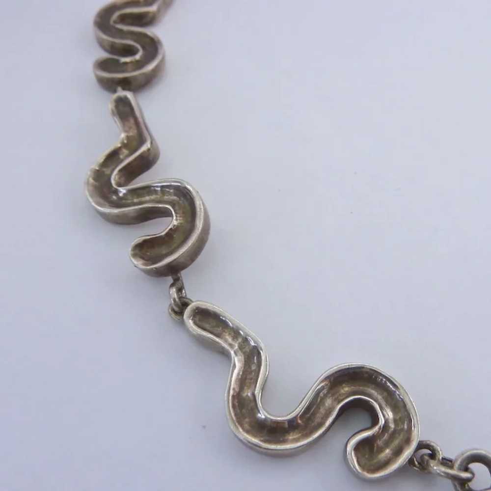 Outrageous Sterling Silver 925 Taxco Necklace Mod… - image 5