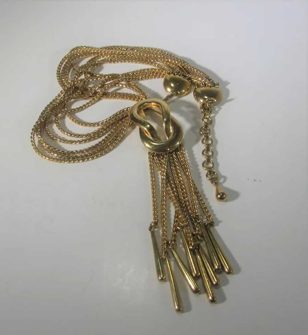 Vintage Monet Gold Tone Chain Necklace - image 10
