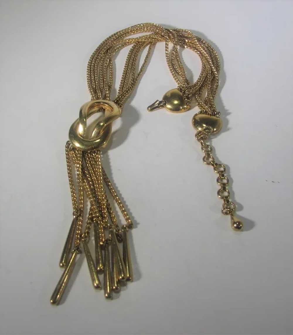 Vintage Monet Gold Tone Chain Necklace - image 11