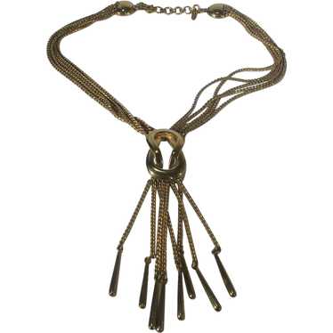 Vintage Monet Gold Tone Chain Necklace - image 1