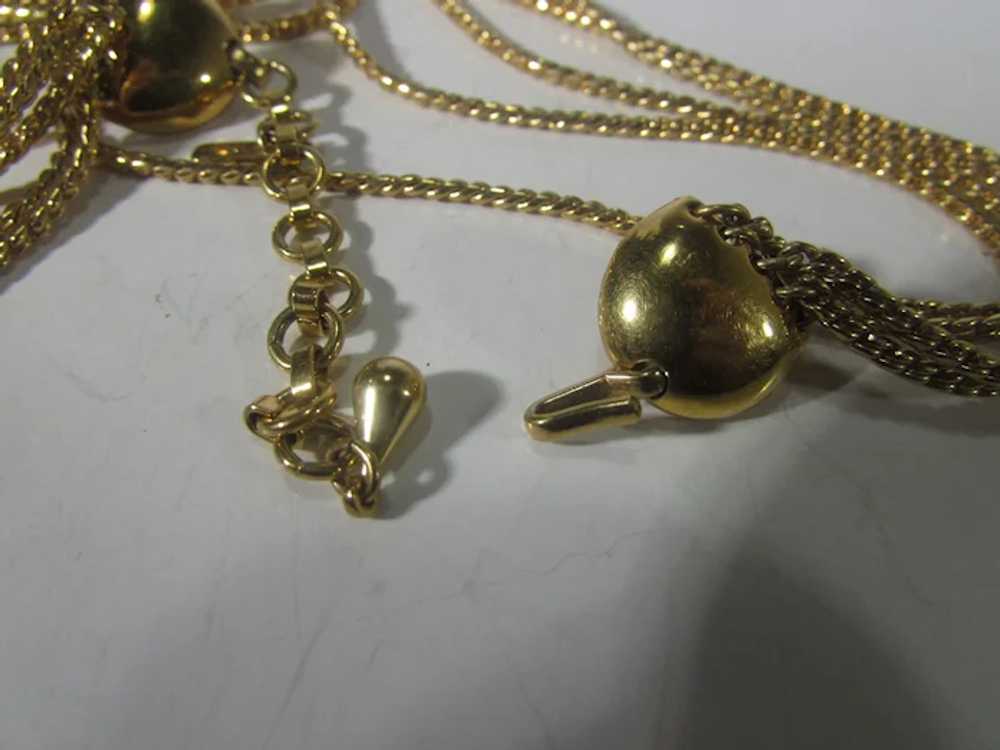 Vintage Monet Gold Tone Chain Necklace - image 6
