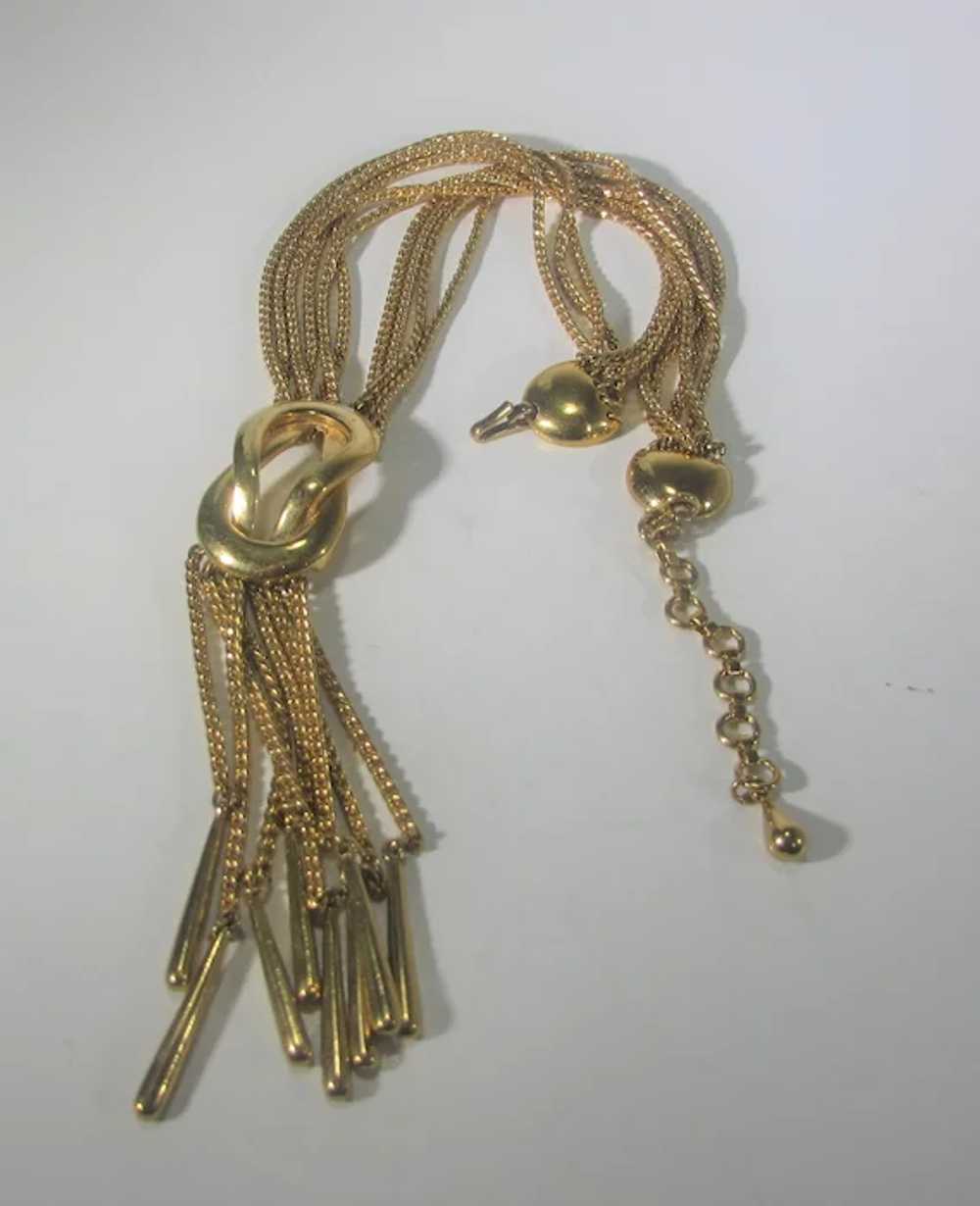 Vintage Monet Gold Tone Chain Necklace - image 8