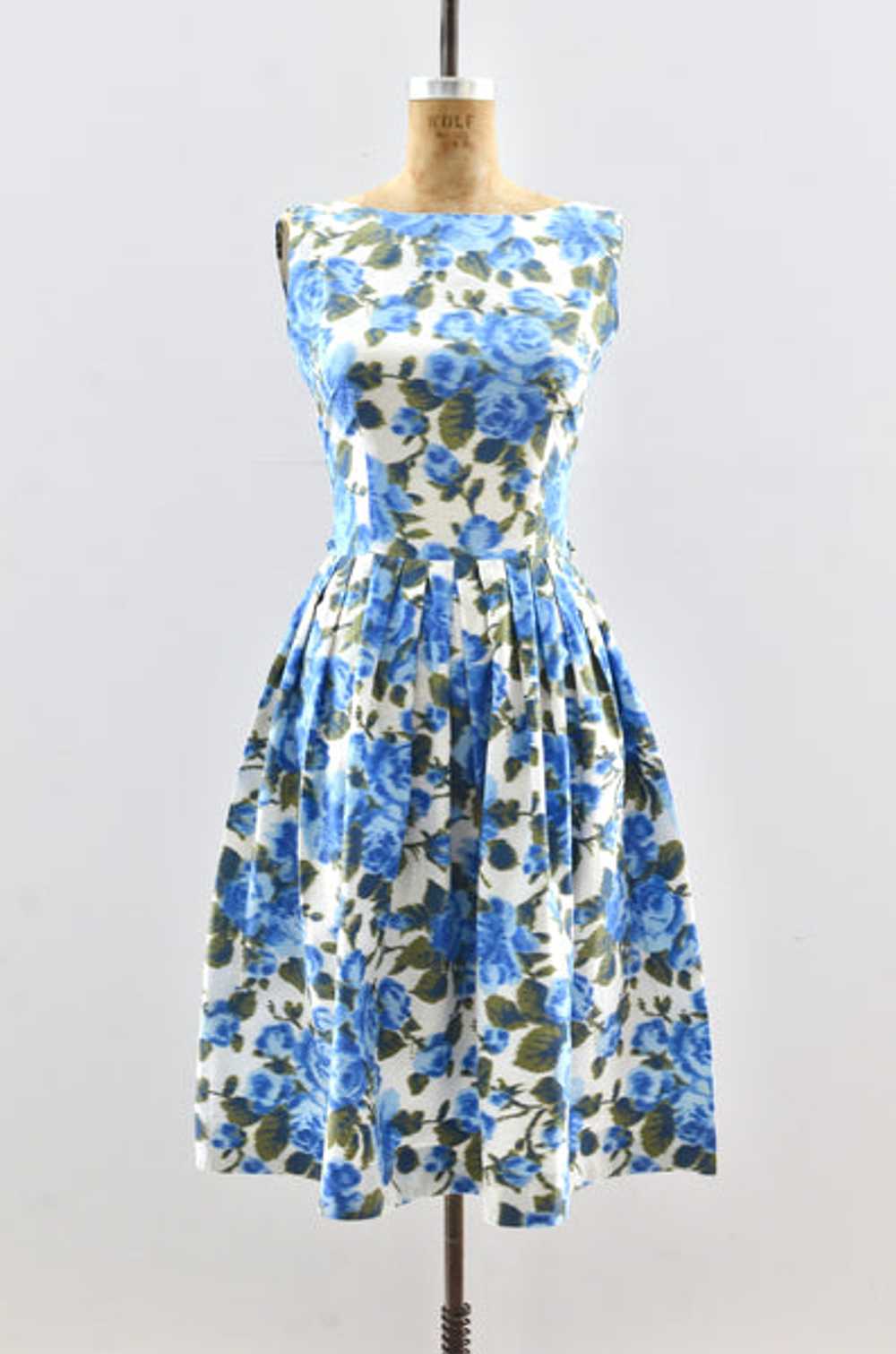 Blue Rose Dress / xxs xs - image 1