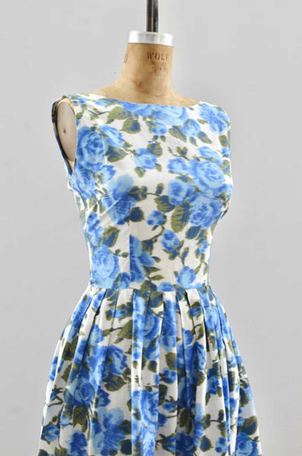 Blue Rose Dress / xxs xs - image 2