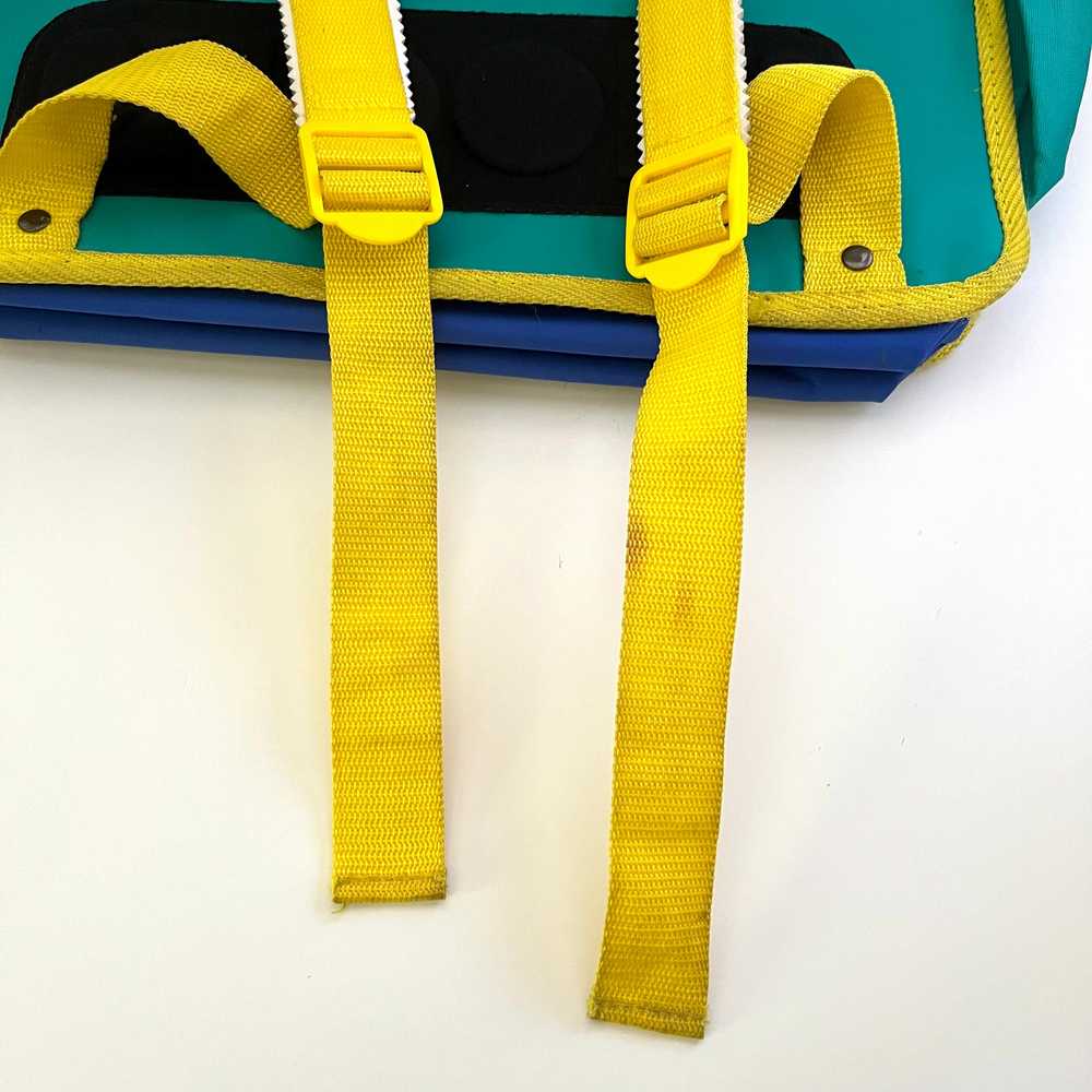 1990 Vintage Smurf Backpack/ Briefcase (Marked Pe… - image 11