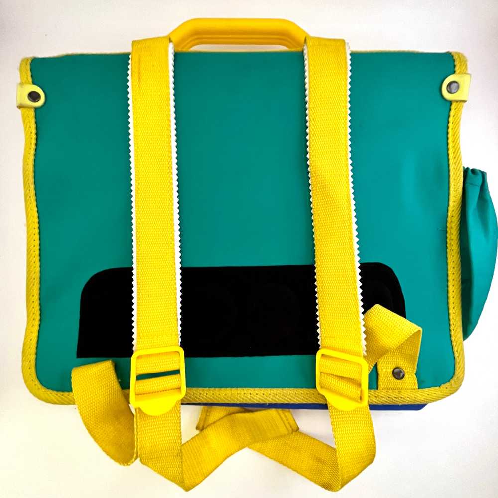 1990 Vintage Smurf Backpack/ Briefcase (Marked Pe… - image 5