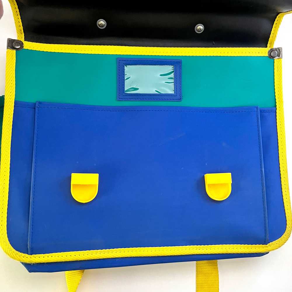 1990 Vintage Smurf Backpack/ Briefcase (Marked Pe… - image 6