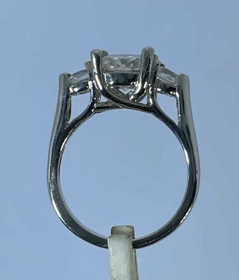 14k Moissanite Ring, Free Resize - image 3