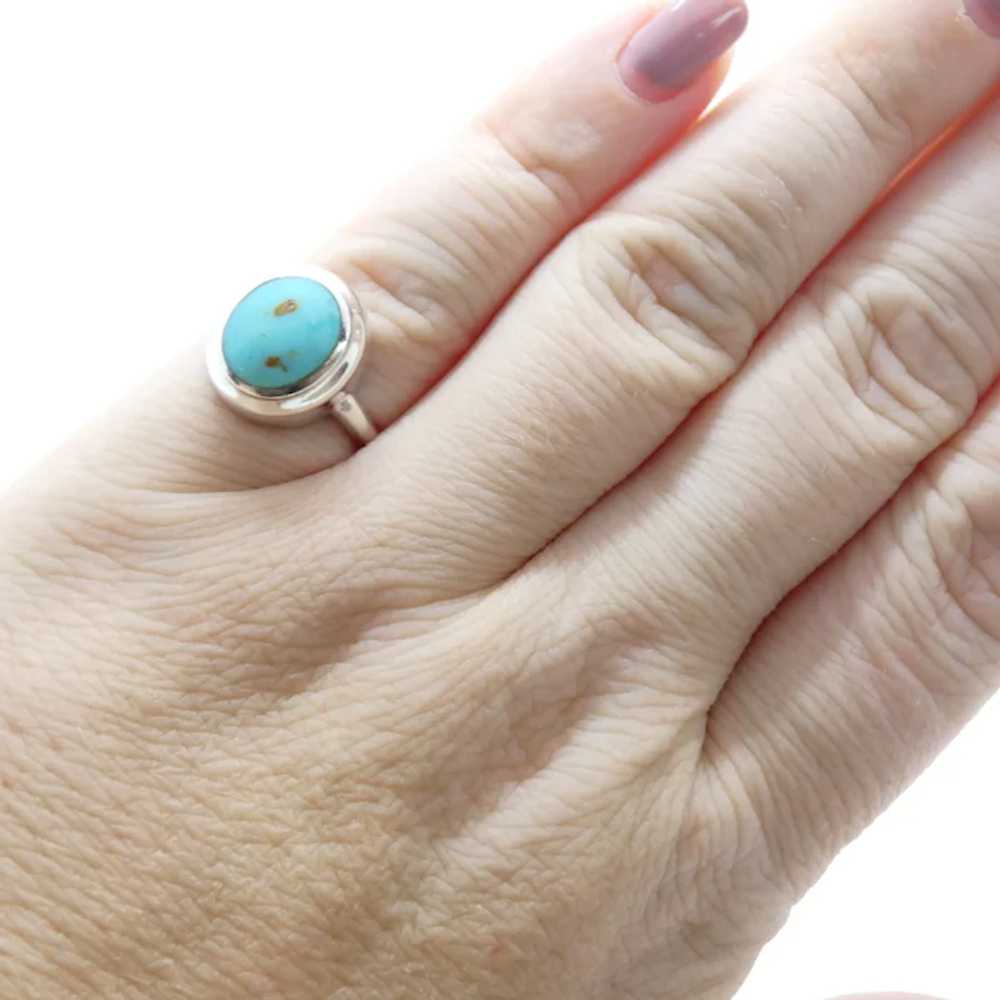 Sterling Silver Turquoise Ring - image 5