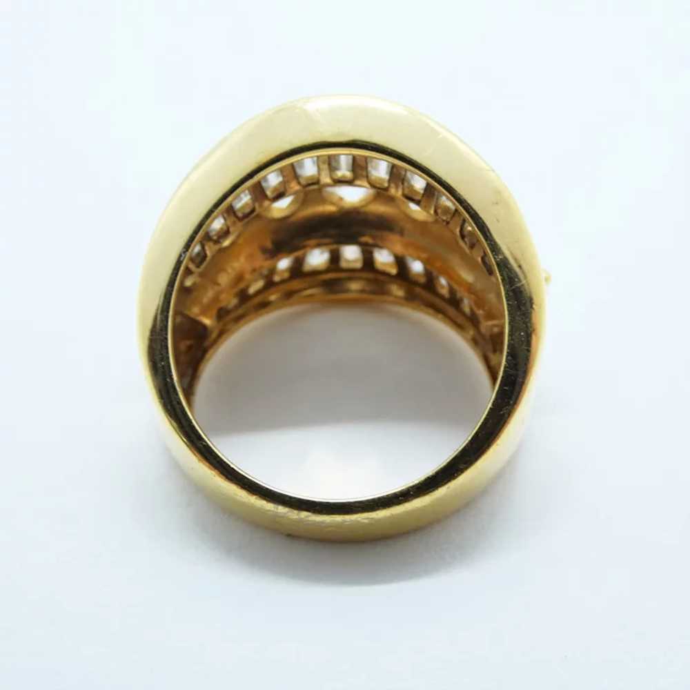 Gold Plated Silver Imitation Diamond Ring - image 5