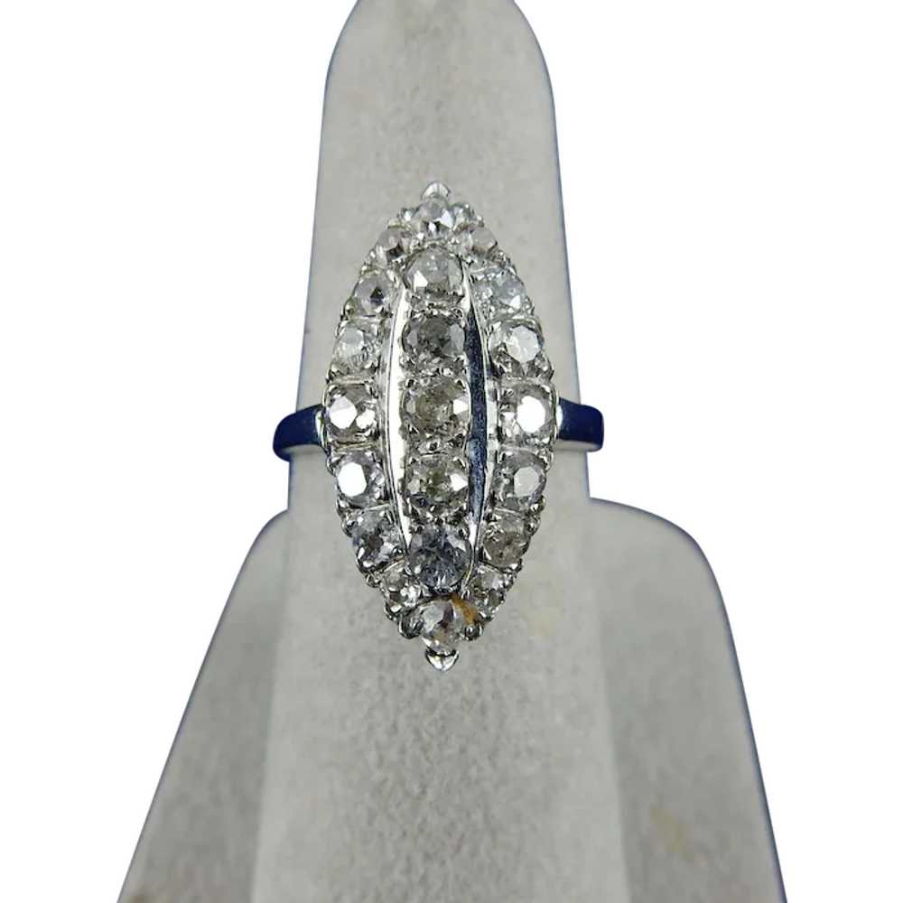 Vintage Diamond Cocktail Ring - image 1