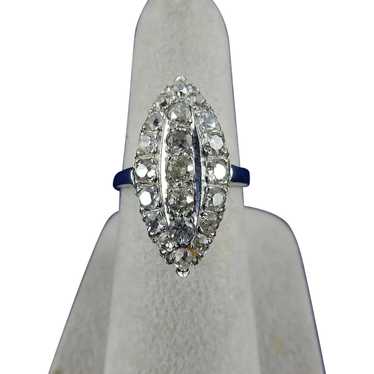 Vintage Diamond Cocktail Ring - image 1