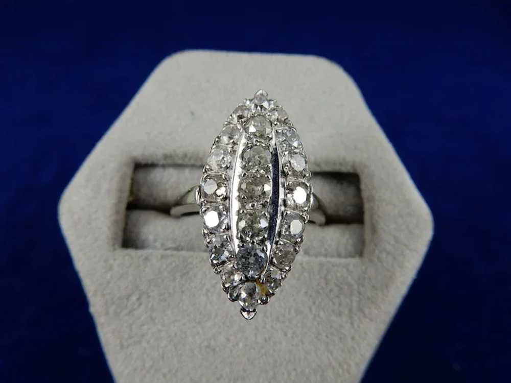 Vintage Diamond Cocktail Ring - image 2