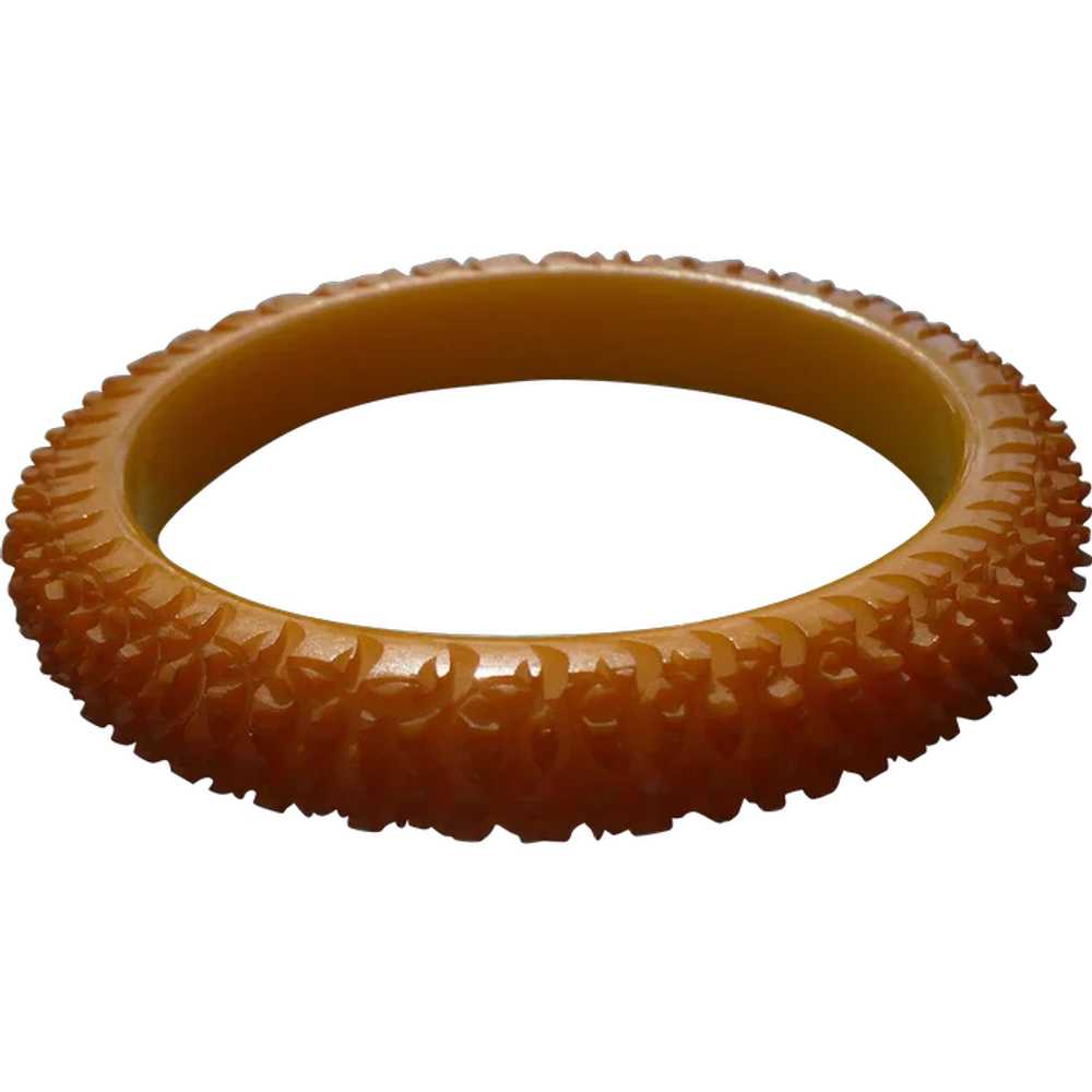 Butterscotch Bakelite Bracelet - image 1