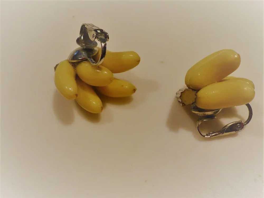Celluloid Banana Earrings - image 2