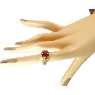 Victorian 14 Karat Gold Garnet Ring