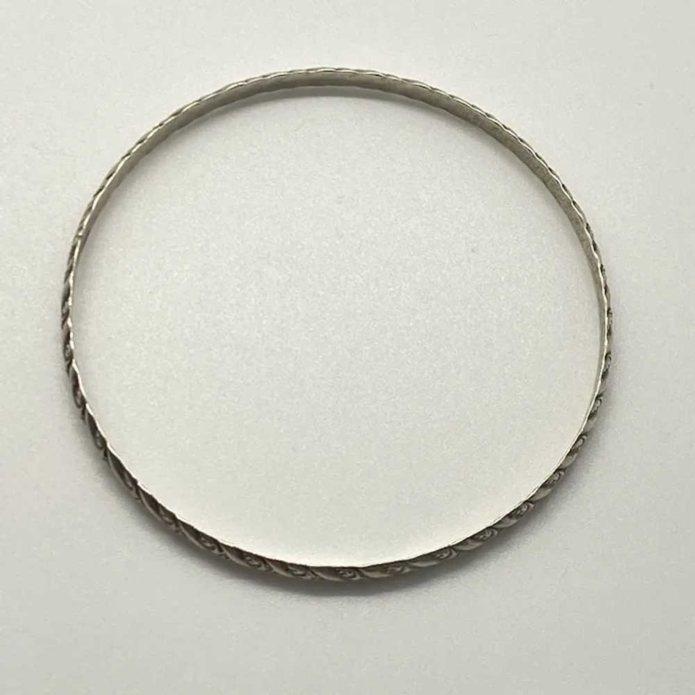 Danecraft Vintage Sterling Silver Bangle Bracelet - image 3