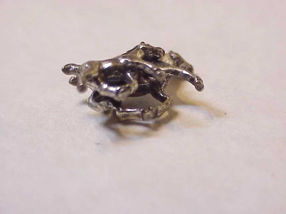 Equestrian Horse Mare & Foal Vintage Charm Sterli… - image 3