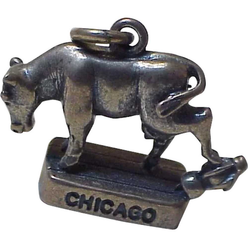 Great Chicago Fire Charm Mrs O'Leary's Cow Three … - image 1