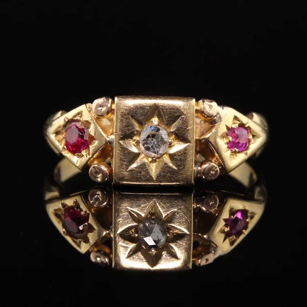 Antique Victorian English 18K Yellow Gold Rose Cu… - image 3