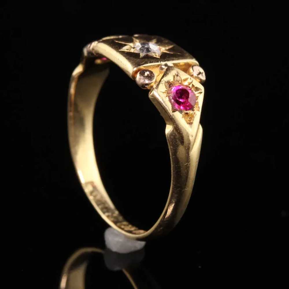 Antique Victorian English 18K Yellow Gold Rose Cu… - image 5