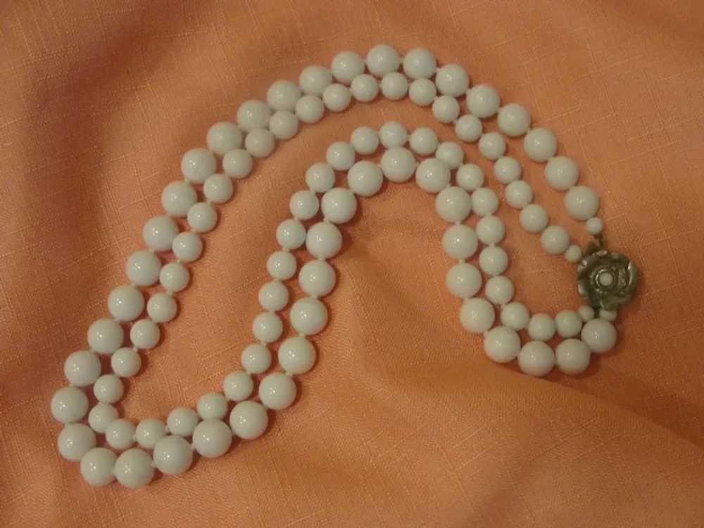 Hand Knotted Double Strand Necklace - Free shippi… - image 1