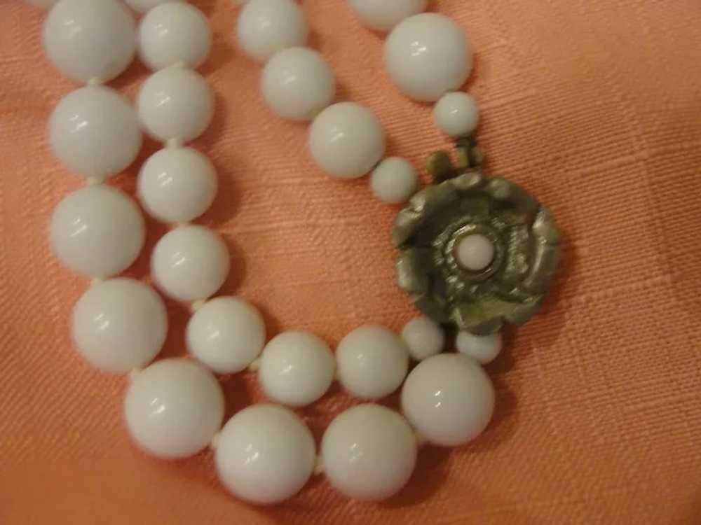 Hand Knotted Double Strand Necklace - Free shippi… - image 3