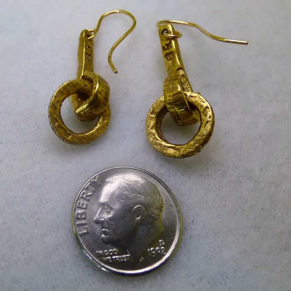 Vintage Earrings 14K Wires Cultured Pearl - image 6