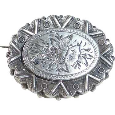 Antique Sterling Aesthetic Movement Brooch