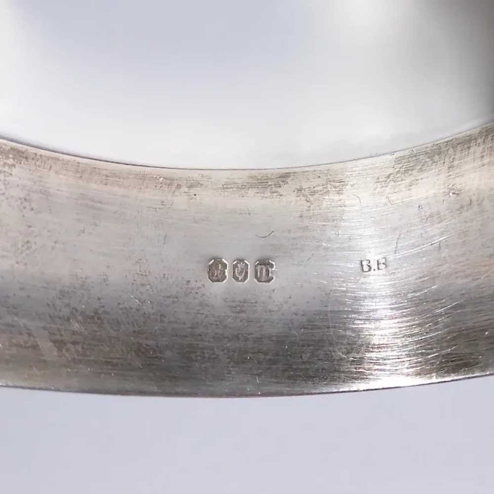 Irish Sterling Hinged Bangle Bracelet Engraved - image 12