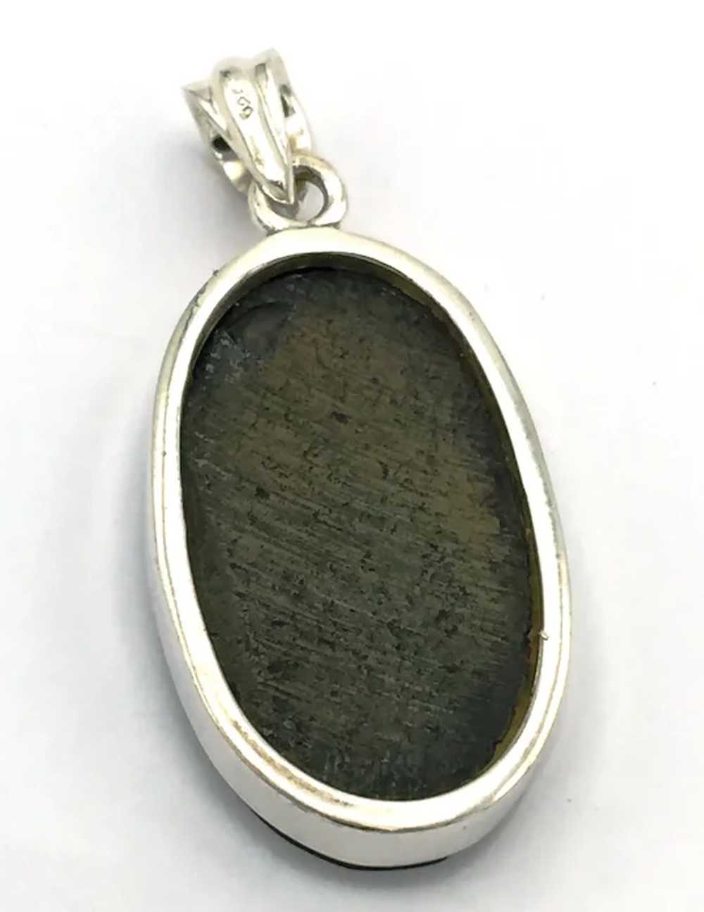 Abalone Slice Pendant - Sterling Silver - image 5