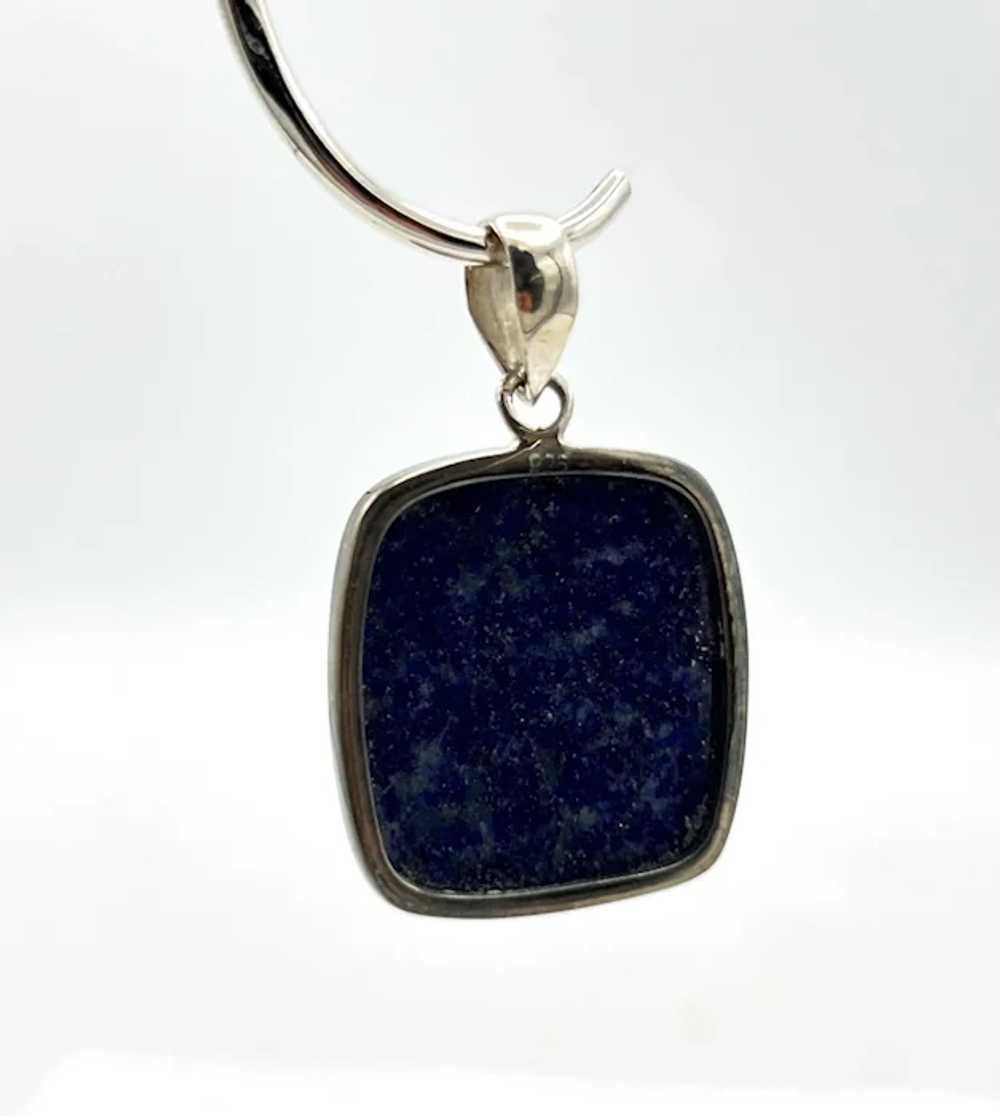 Lapis Lazuli Cabochon Pendant - Sterling Silver - image 3