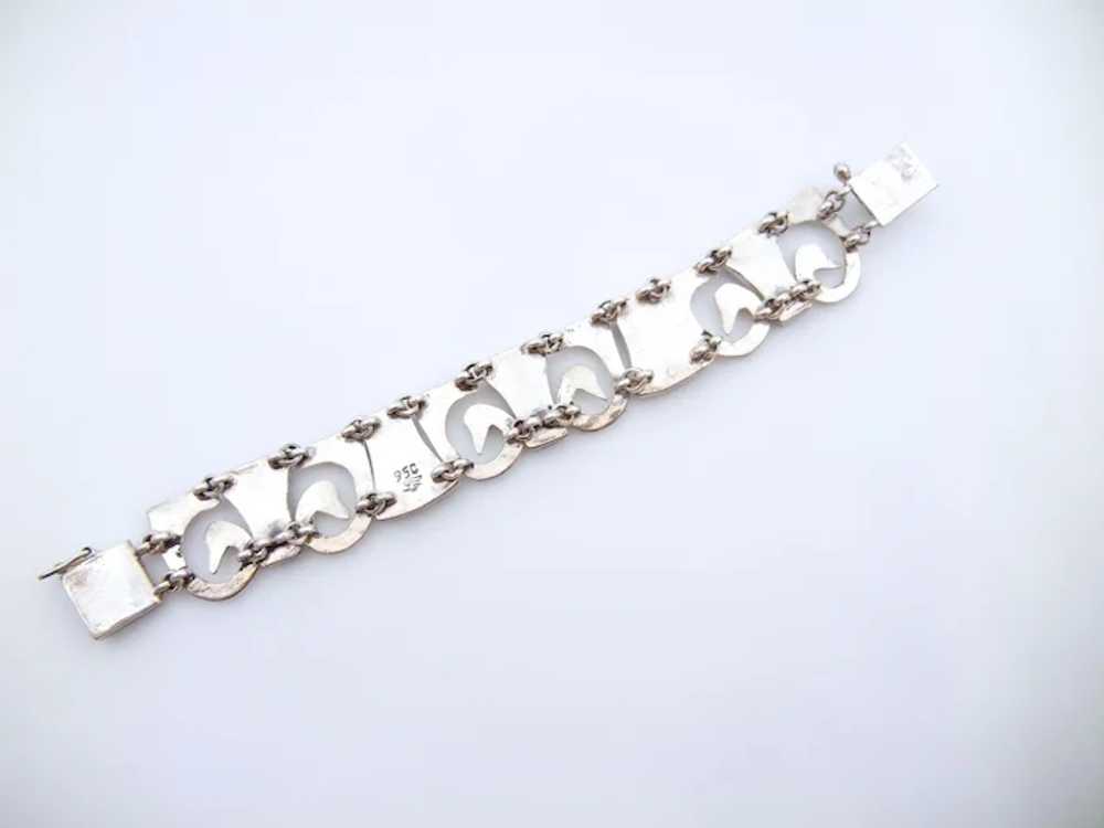 Silver 950 Turquoise Wide Bracelet - image 4