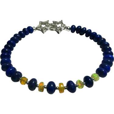 JFTS Lapis Lazuli & Ethiopian Opal Bracelet - image 1