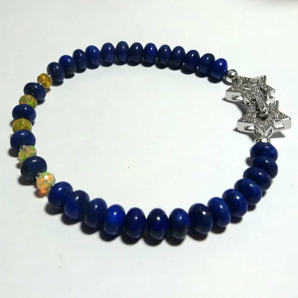 JFTS Lapis Lazuli & Ethiopian Opal Bracelet - image 2