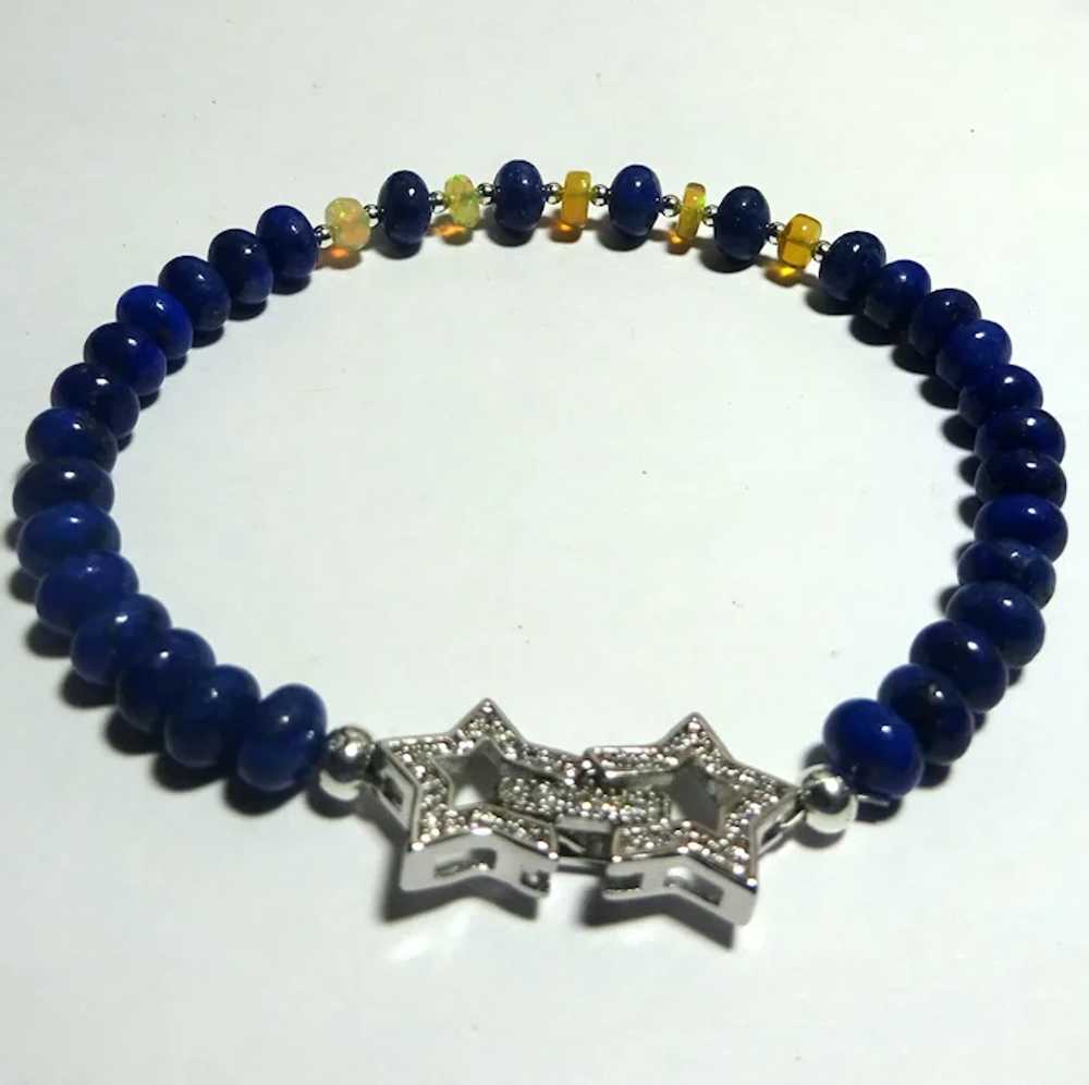 JFTS Lapis Lazuli & Ethiopian Opal Bracelet - image 4