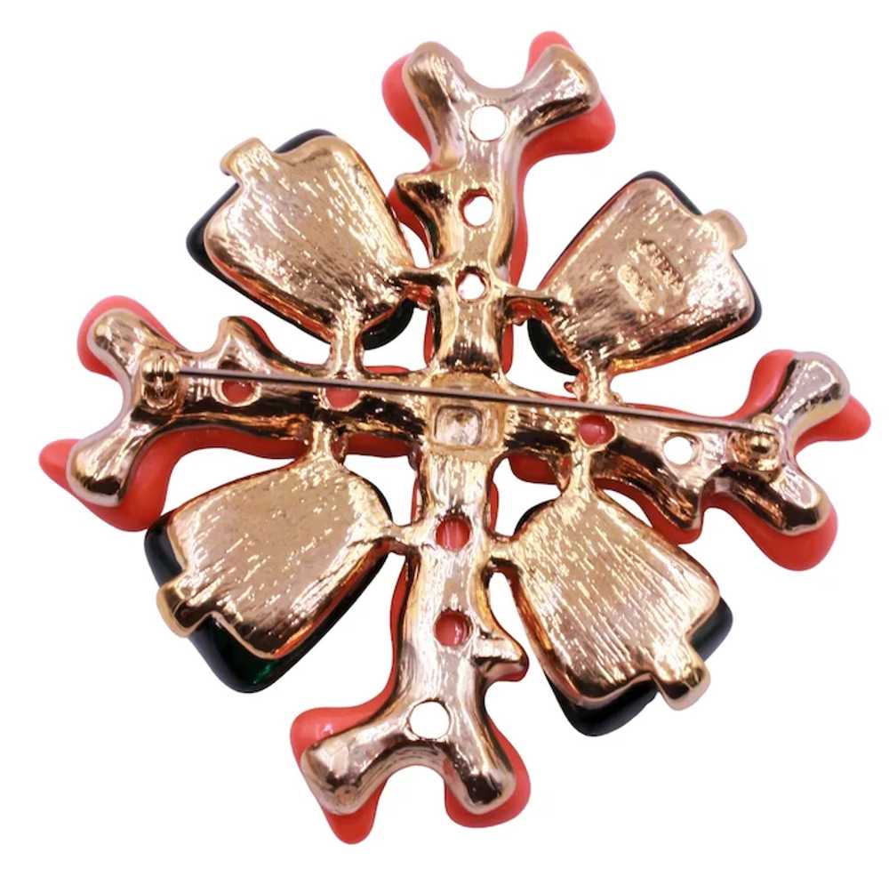 Brooch Pin KJL Kenneth Jay Lane Coral Collection … - image 4