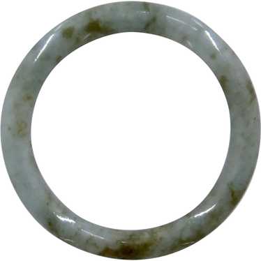 Natural Jade Jadeite Green Brown Bangle Bracelet … - image 1