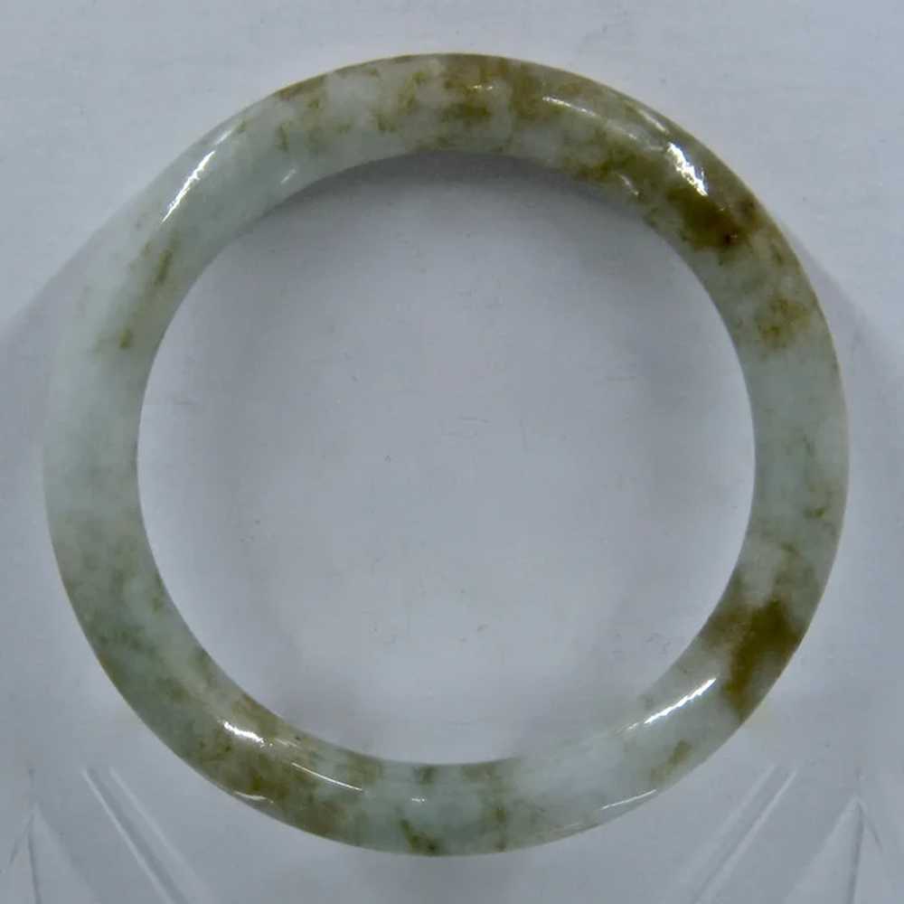 Natural Jade Jadeite Green Brown Bangle Bracelet … - image 3