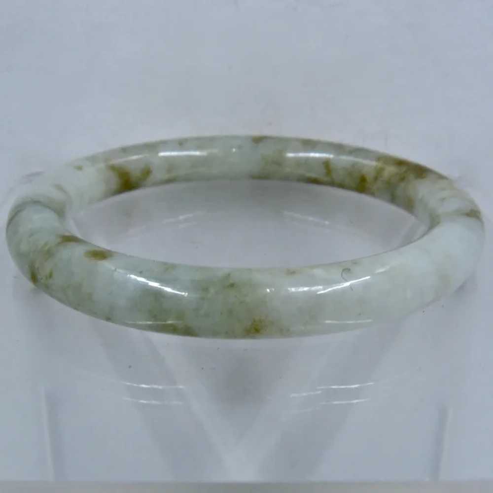 Natural Jade Jadeite Green Brown Bangle Bracelet … - image 4