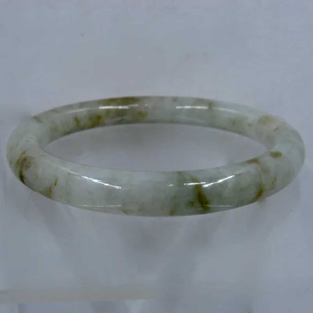 Natural Jade Jadeite Green Brown Bangle Bracelet … - image 5