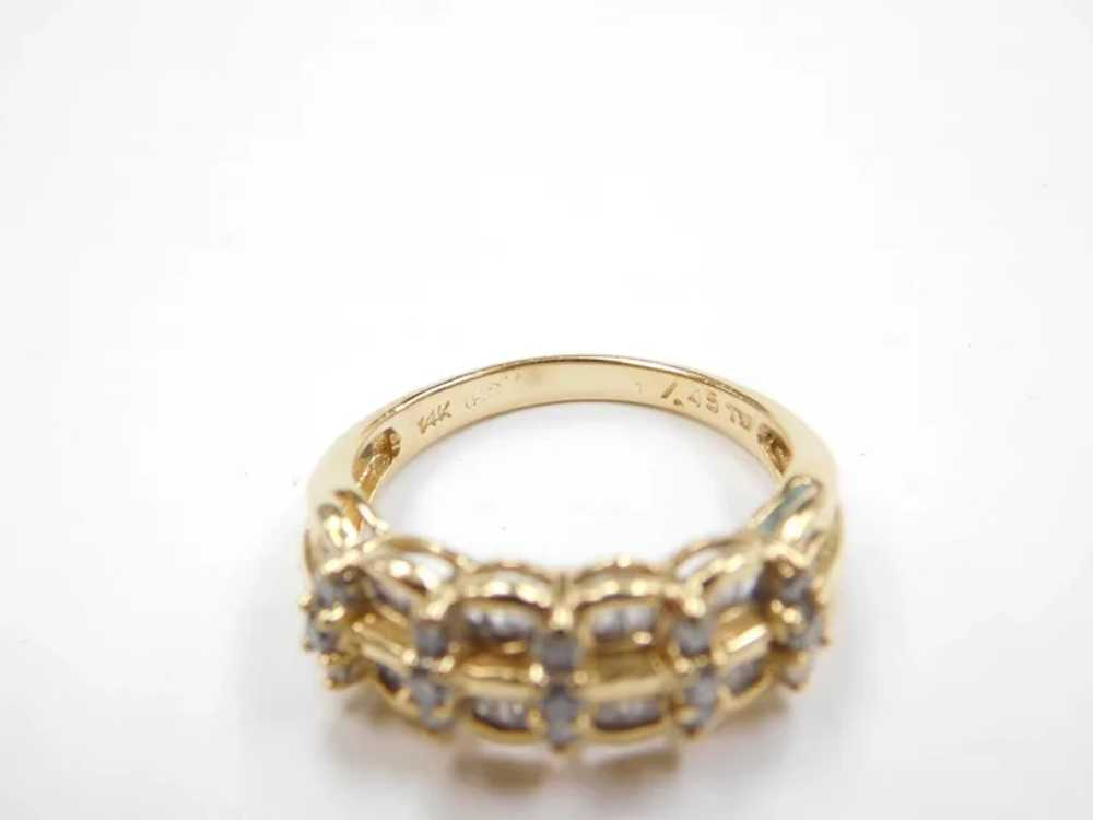 .45 ctw Diamond Band Ring 14k Yellow Gold - image 4