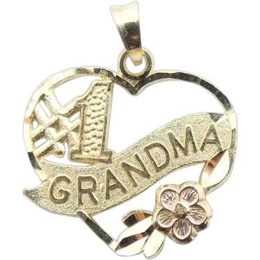 1 grandma heart pin - Gem
