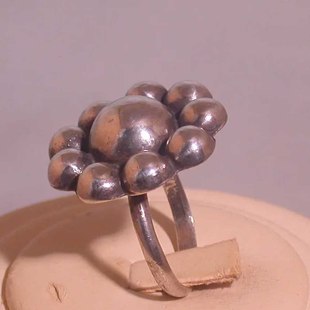 "Mexico Silver" Lady's Ring, Size 5 1/2, Circa 19… - image 3