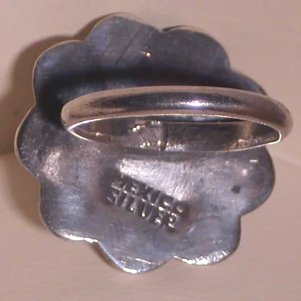 "Mexico Silver" Lady's Ring, Size 5 1/2, Circa 19… - image 6