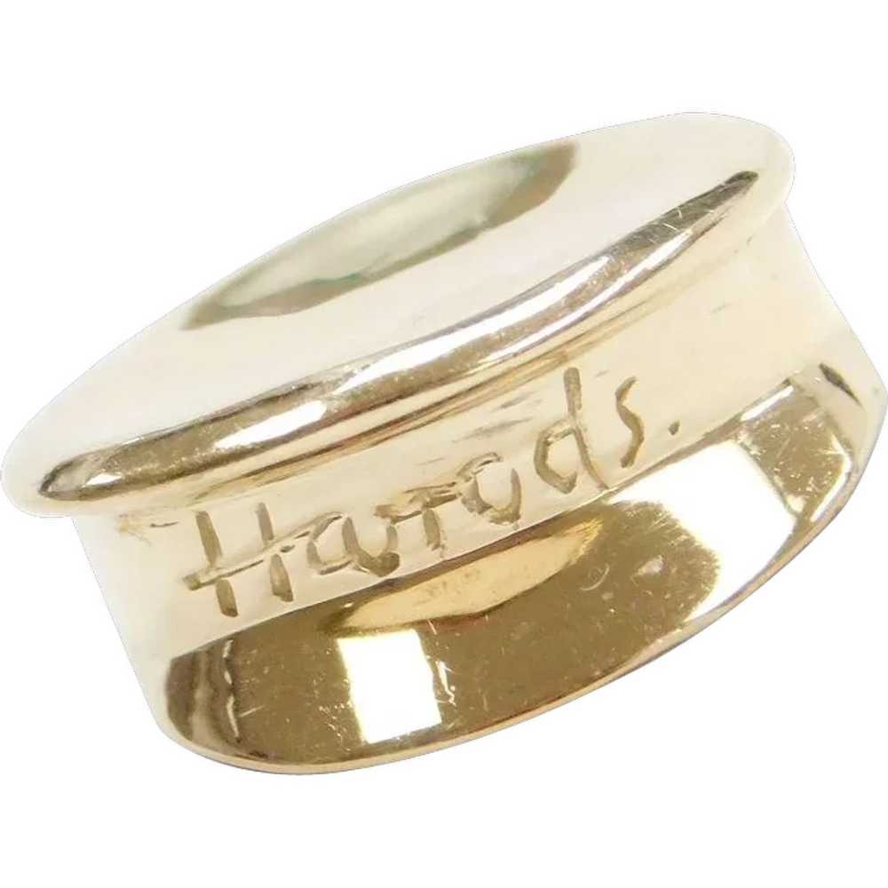 14k Gold "Harolds" Hat Charm - image 1