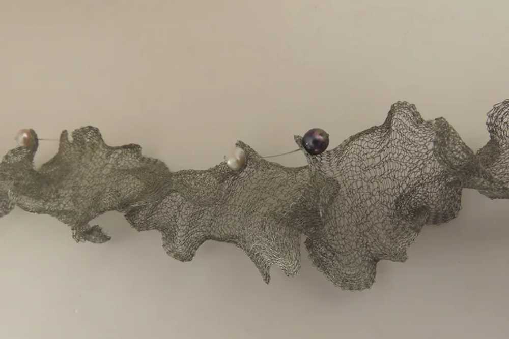 Vintage Knit Wire Necklace by VP JEWELLERY Mykono… - image 3