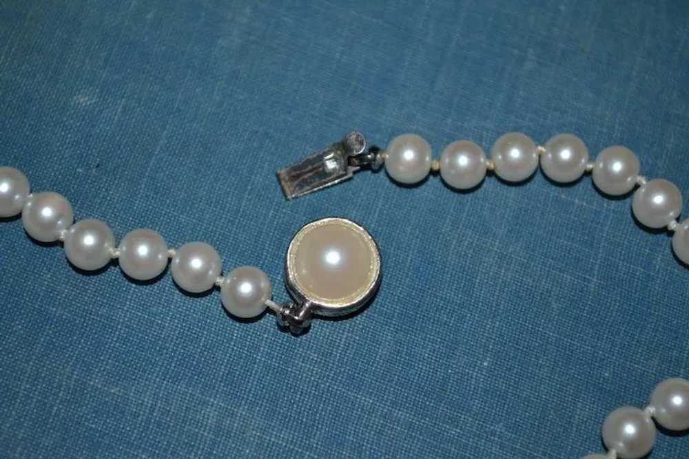Carolee Signed Classic Simulated White Pearl Bead… - image 4